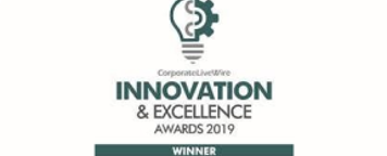 the corporate livewire  innovation and excellence awards 2019 winner banner.