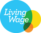 the living wage logo.