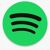 Spotify Icon in green and black.